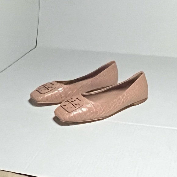 Tory Burch Georgia Square Toe Flats - Picture 1 of 14